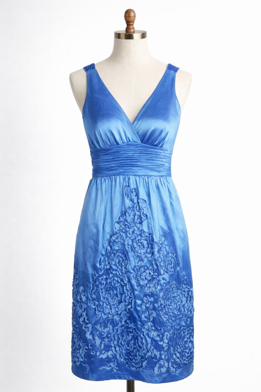 Adrianna Papell | Vivid Blue Party Dress Boutique 4